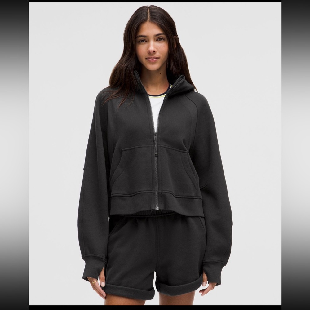 Lululemon Black Oversized Scuba Full Zip Hoodie